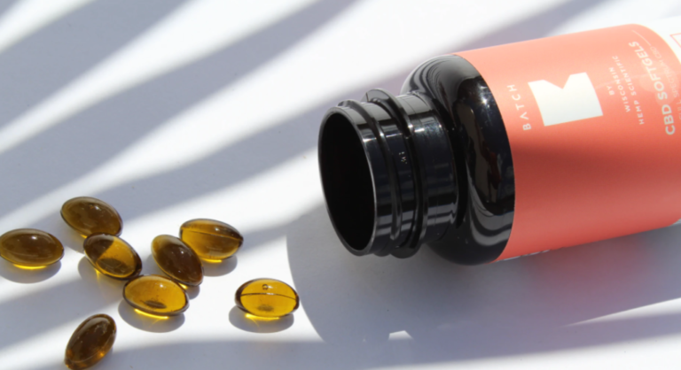 CBD pill bottle