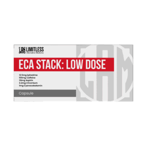 ECA Stack: Low Dose (Ephedrine, Caffeine/Asprin/Chromium/ Cyanocobalamin) Capsules - 60 ct.