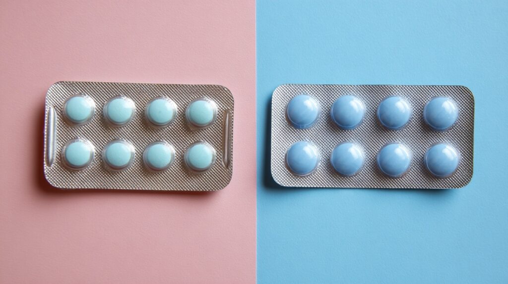 ED pills laid out