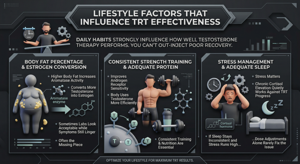 Lifestyle factors that influence TRT effectiveness
