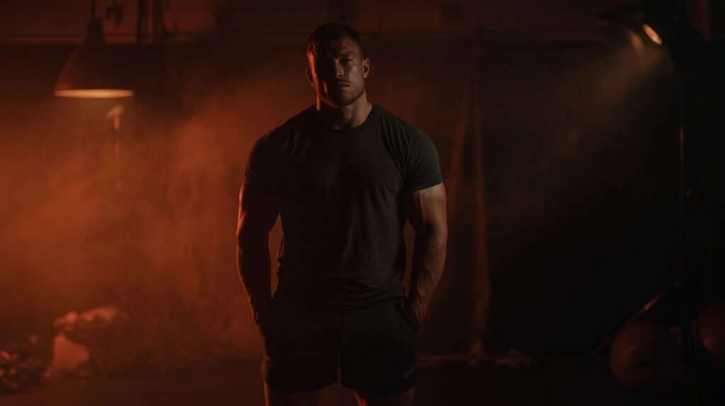 male standing thinking of the psychological layer of trt plans